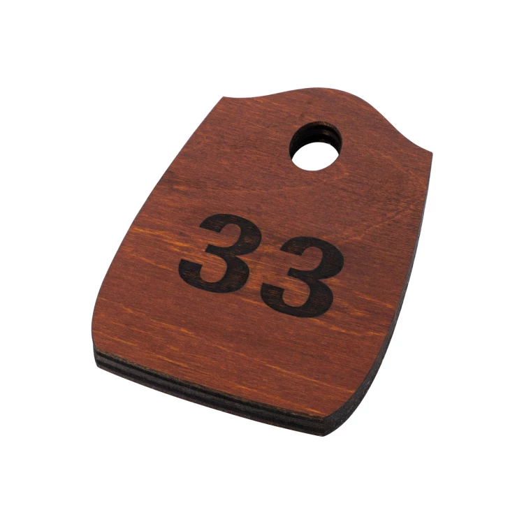 Brelok drewniany Pirat 4 - kolor jasny orzech wym. 80x55mm - BD089