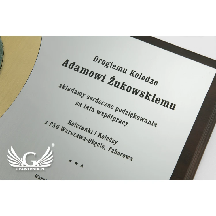 Dyplom Straż Graniczna z kolorowym logotypem - poziomy - SL051