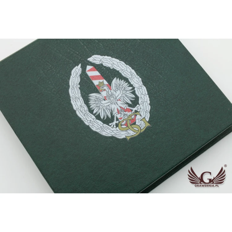 Etui standard na medal o średnicy 70mm - zielone - ET022