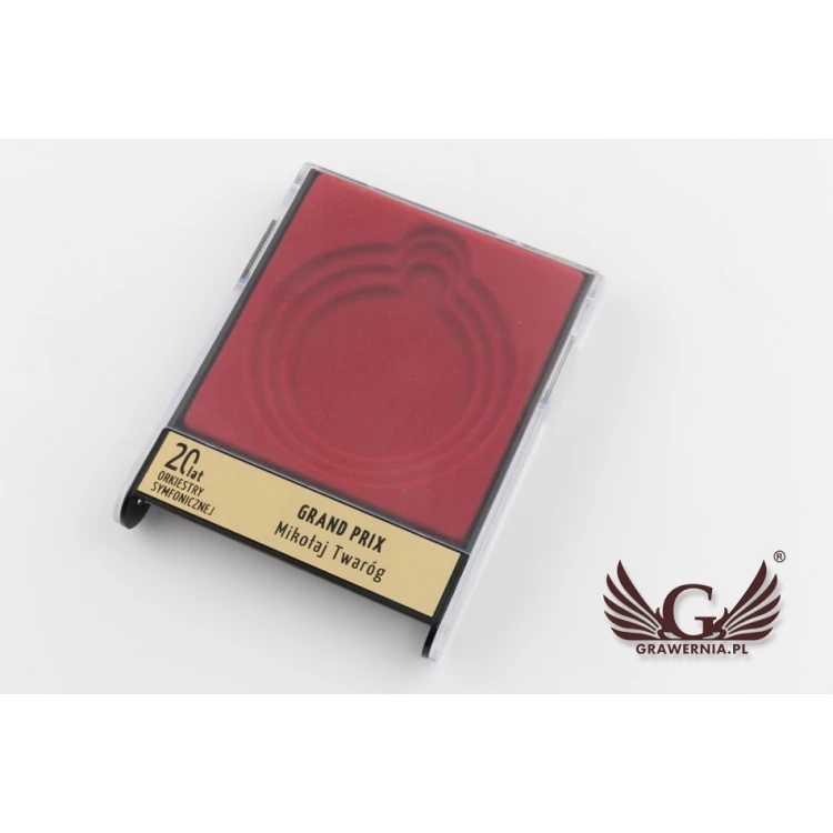 Etui uniwersalne na medal o średnicy 50, 60 lub 70mm - czerwone - ET027