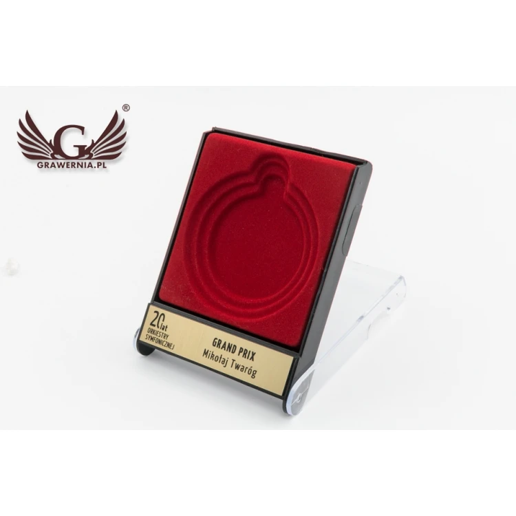 Etui uniwersalne na medal o średnicy 50, 60 lub 70mm - czerwone - ET027