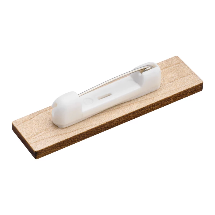 Identyfikator drewniany - drewno klonowe premium - wym: 57x15mm - ID144