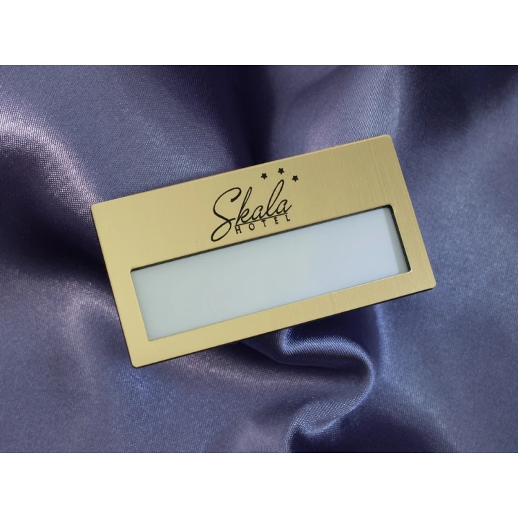 Identyfikator z okienkiem - Gold M - ID021