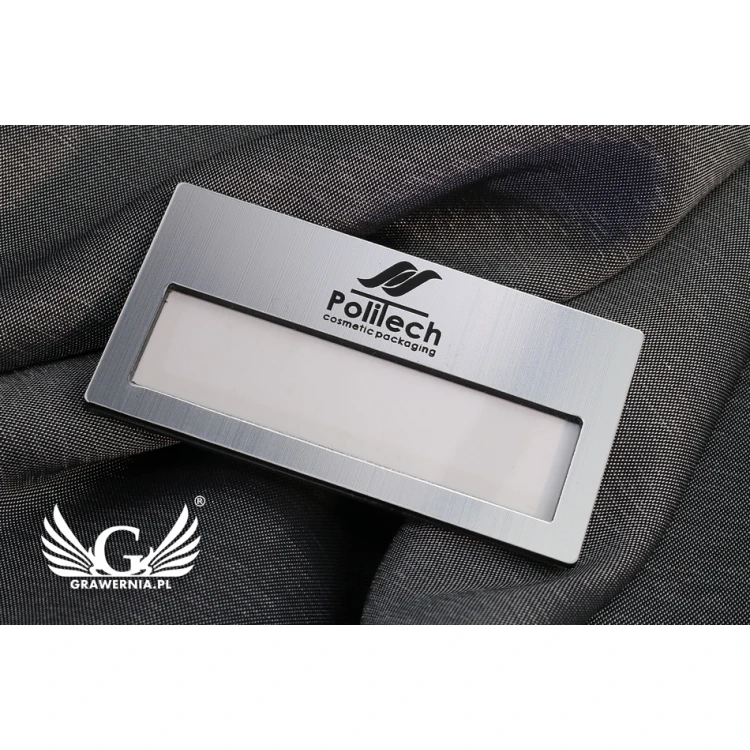 Identyfikator z okienkiem - Silver M - ID023