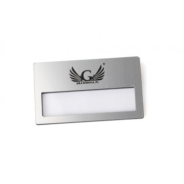 Identyfikator z okienkiem - Silver B - ID022