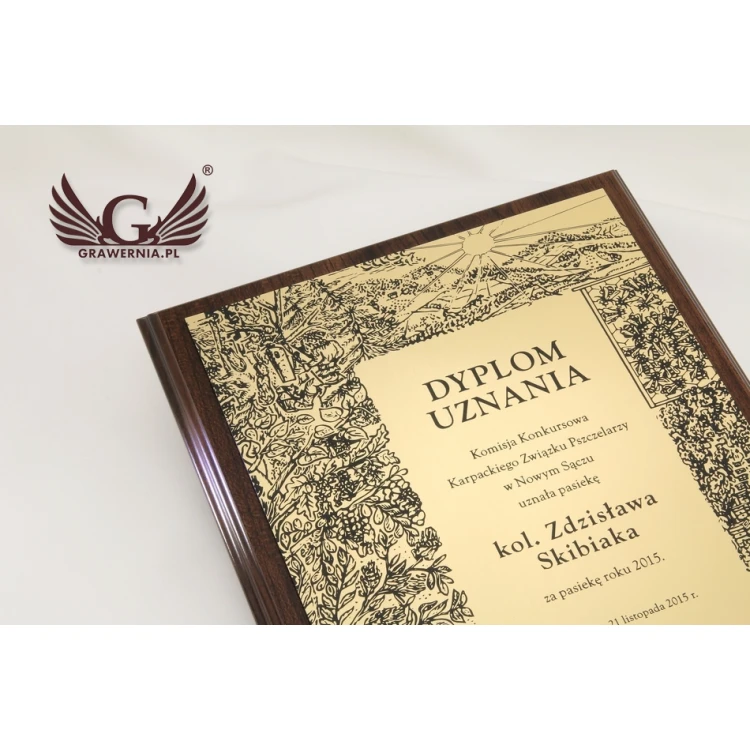 DYPLOM UZNANIA - ZŁOTY - SL047