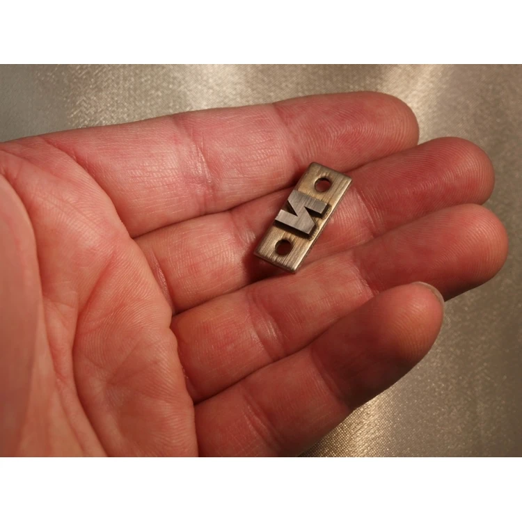 Matryca / stempel stalowy 23x10mm głębokość graweru około 1,5mm