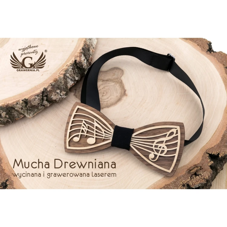 Mucha drewniana - Music - drewno klonowe i orzechowe - MDR053