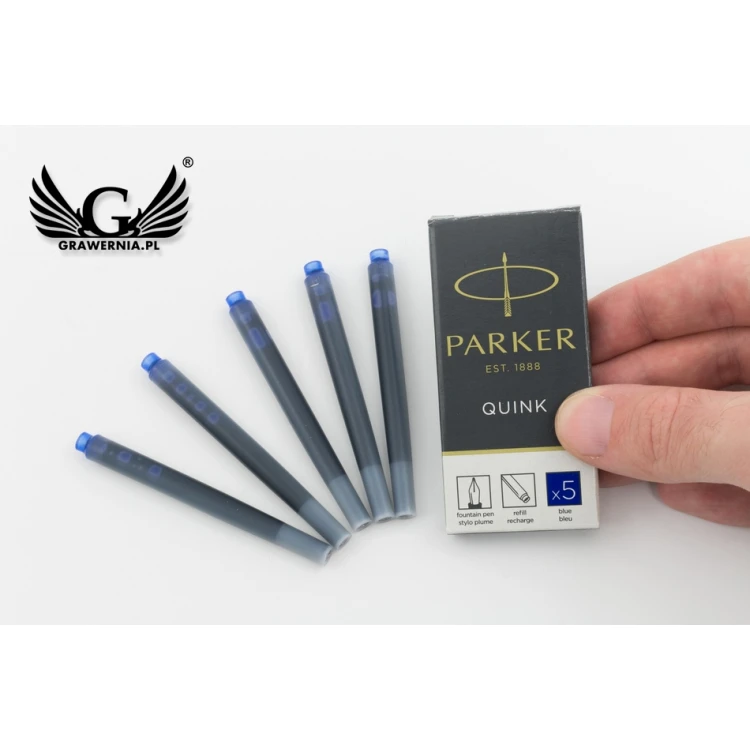 Naboje do pióra wiecznego Parker standard 5 szt NIEBIESKIE - NAB002