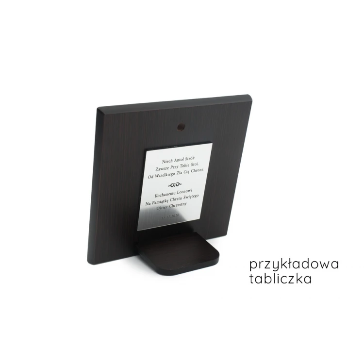 Obrazek srebrny Twój Anioł Stróż 16x16 cm - DS14/3C
