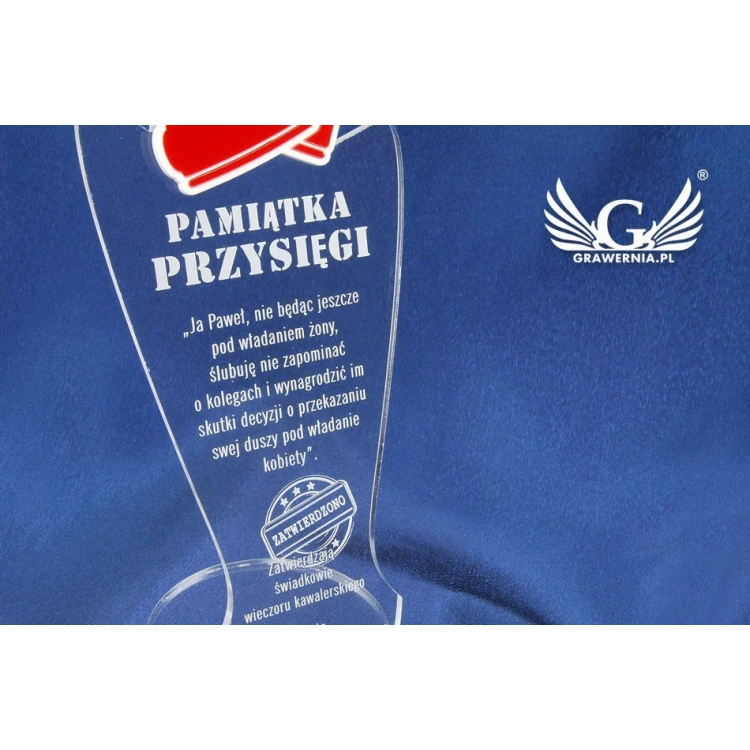 Pamiątka wieczoru kawalerskiego - rękawice bokserskie - model DTA32 - wysokość 25 cm