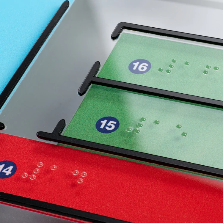 Plan tyflograficzny z pismem Braille'a - plexi i ADA - wym: 695x450mm - TAB466