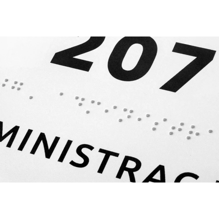 Winda - tabliczka z pismem Braille'a - wym. 140x200mm - PCW twarde - SIMPLE - TAB333