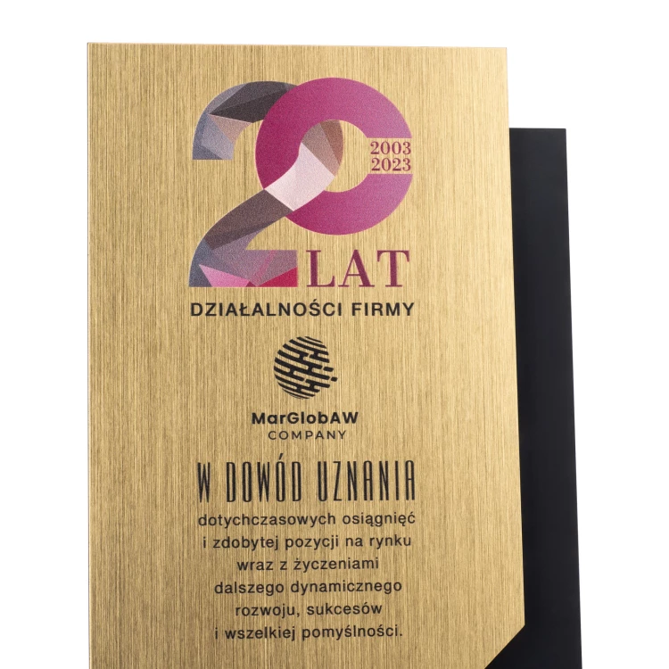 Statuetka biznesowa jubileuszowa - wys. 20cm - DTA116