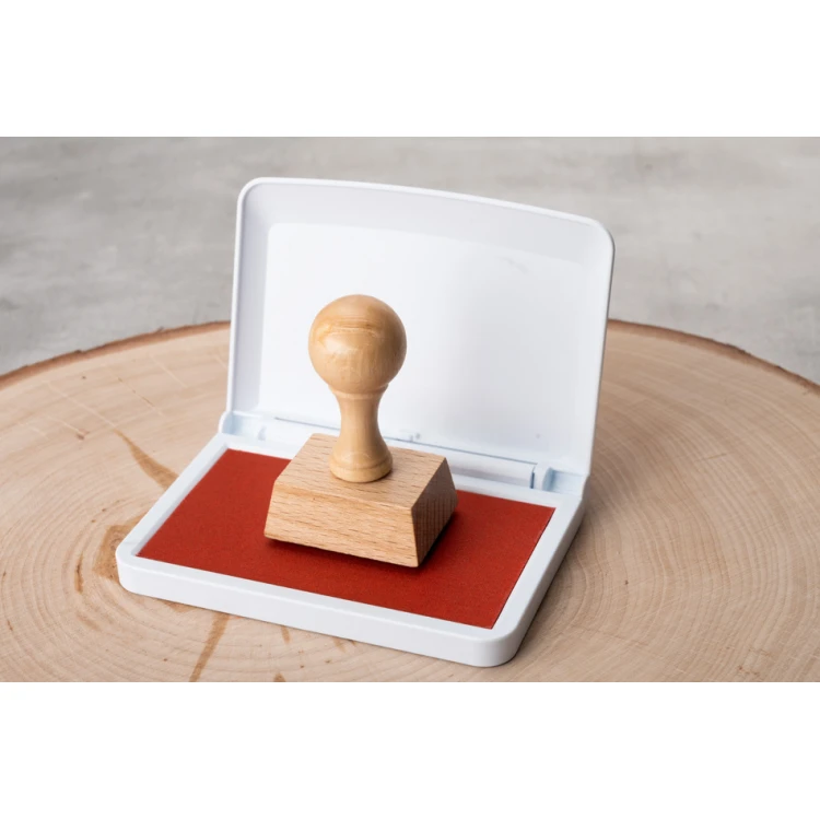 Stempel Ex Libris do odbijania w tuszu - Listki - wymiary gryfu 40x30mm - EX033