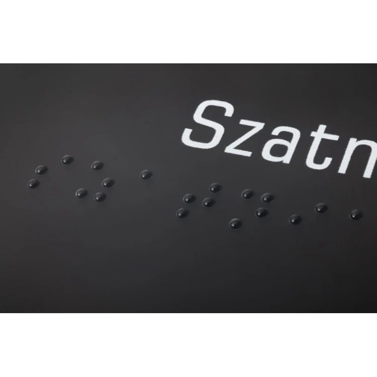 Wejście - tabliczka z pismem Braille'a - akryl szroniony i ADA wym. 200x75mm - NORD - TAB324