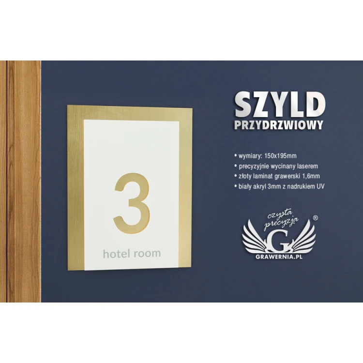Szyld przydrzwiowy - wym. 150x195mm - SPD005