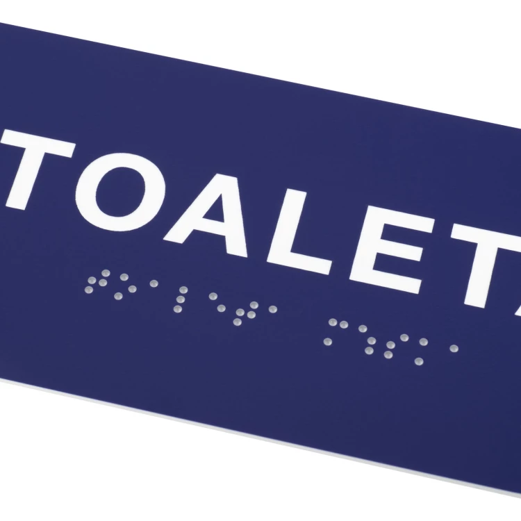 Tabliczki na toalety z laminatu grawerskiego - wym. 200x80mm - TT048