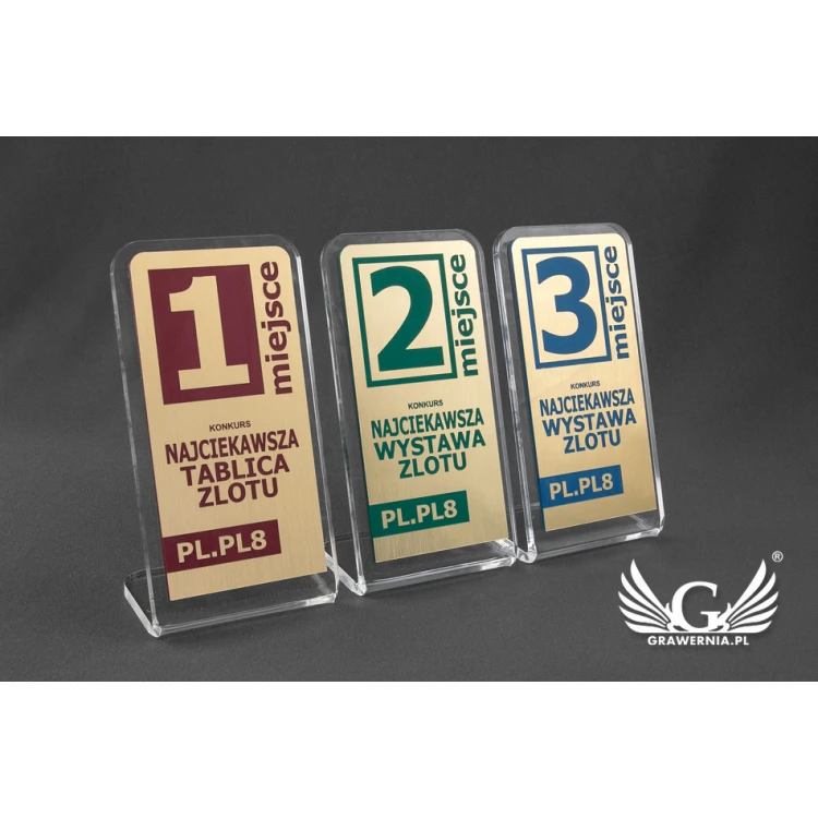 Trofeum akrylowe - SIMPLE STAND - model DTA53