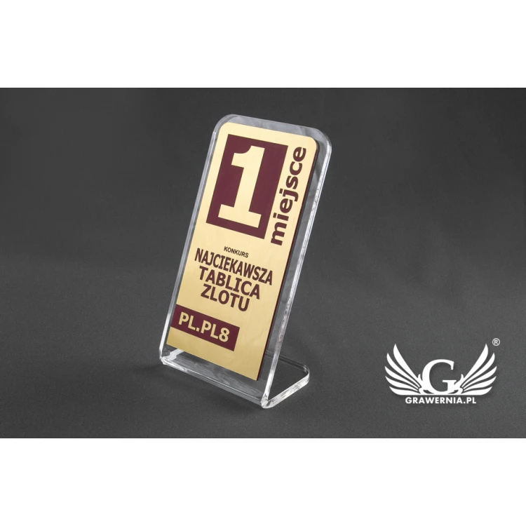 Trofeum akrylowe - SIMPLE STAND - model DTA53