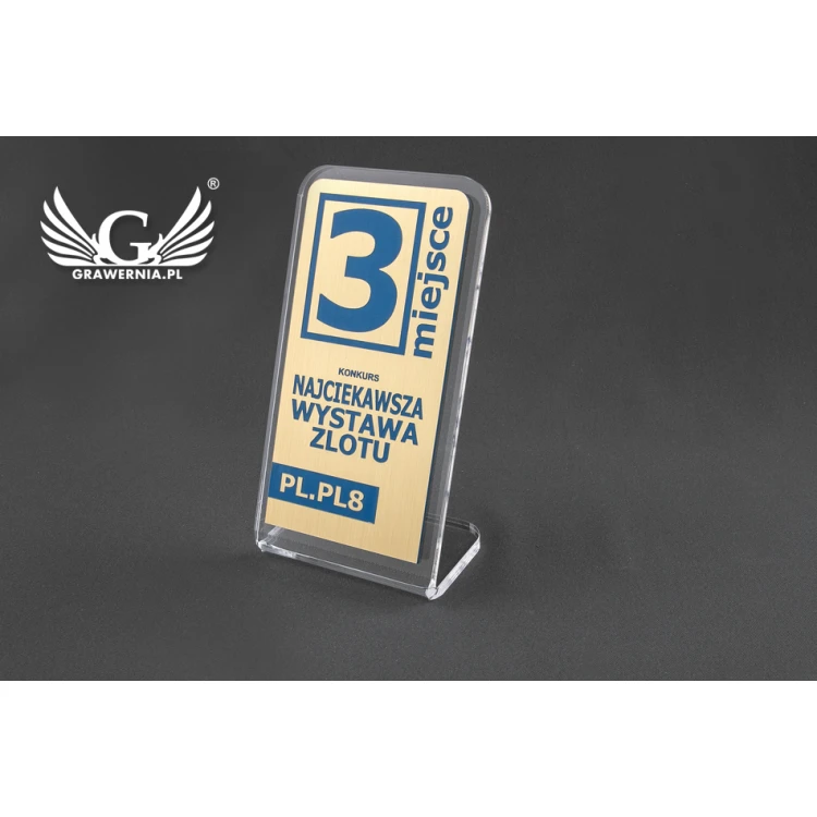 Trofeum akrylowe - SIMPLE STAND - model DTA53