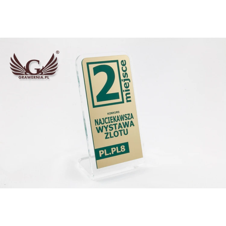 Trofeum akrylowe - SIMPLE STAND - model DTA53