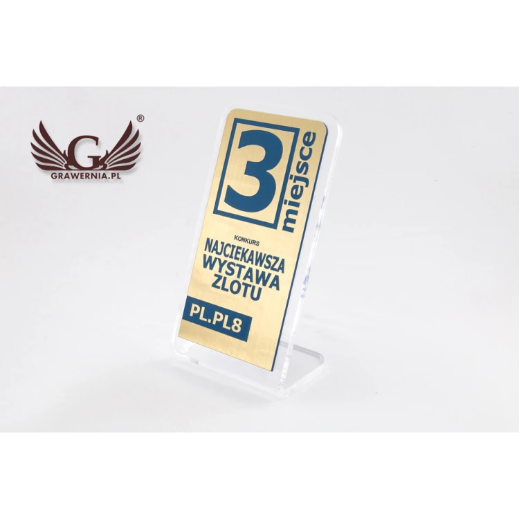 Trofeum akrylowe - SIMPLE STAND - model DTA53