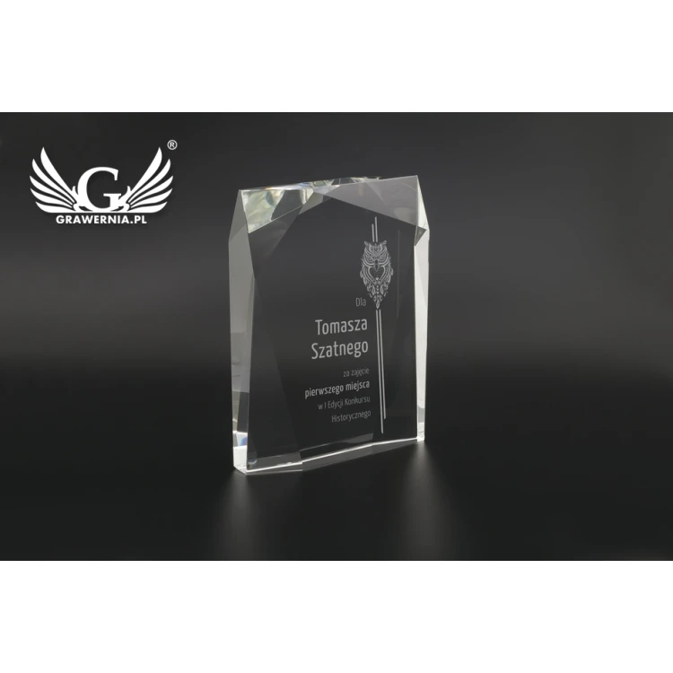 Trofeum szklane w etui - Santander - TSZ102