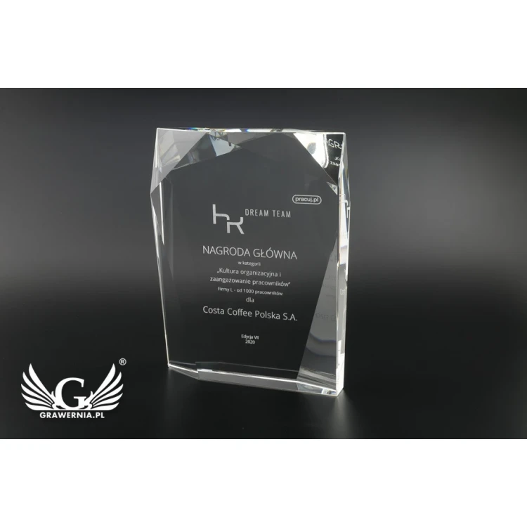 Trofeum szklane w etui - Santander - TSZ102