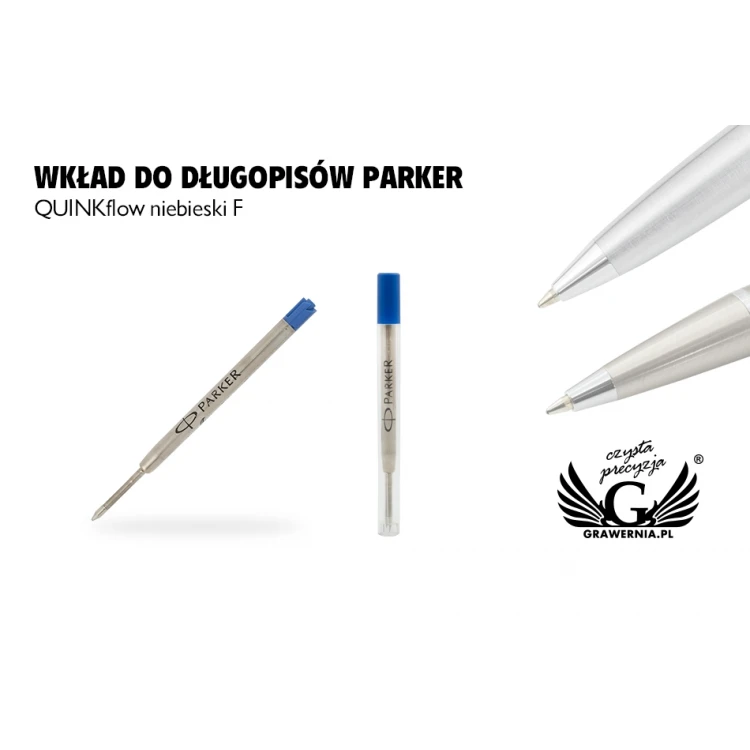 Wkład do długopisów Parker QUINKflow F - NIEBIESKI - WKP002